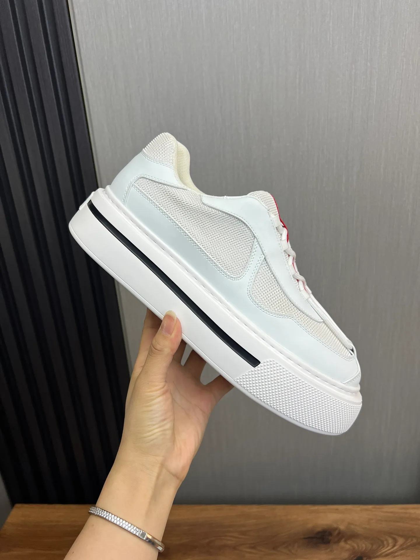 Men's shoes 💰580💰 [PRADA] Men's shoes are popular in the counter, official website is synchronized, 1 high-quality shipment ✔️Original fly-woven cowhide + cowhide lining, 1🆚1 replica, original sole, 38-45 (45 customized, non-refundable)